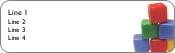 Plastic Baby Blocks Return Address Labels