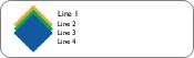 Coloured Diamonds Return Address Labels