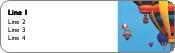 Colourful Hot Air Balloons Return Address Labels