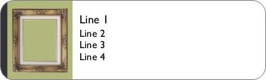 Decorative Picture Frame Return Address Labels