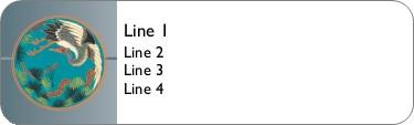 Flying Crane Return Address Labels