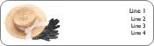 Garden Hat and Gloves Return Address Labels