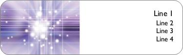 Purple Graphics Return Address Labels