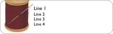 Spool of Thread Return Address Labels