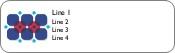 Squares and Dots Return Address Labels