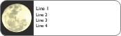 Closeup of the Moon Return Address Labels