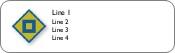 Diamond and Square Return Address Labels