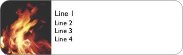 Raging Fire Return Address Labels