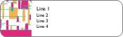 Geometric Dream Return Address Labels