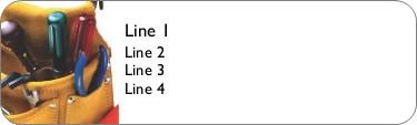 Large Toolbelt Return Address Labels