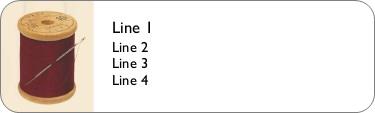 Sewing Together Return Address Labels