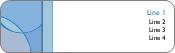 Blue Circles Return Address Labels