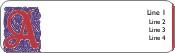 Floral A Return Address Labels