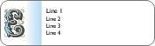 Floral E Return Address Labels