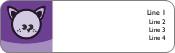 Kiddie Kitty Return Address Labels