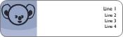 Kiddie Koala Return Address Labels