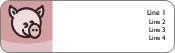 Kiddie Piggy Return Address Labels