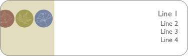 Circle Leaves Return Address Labels