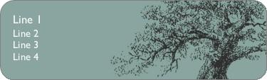 Well Rooted Return Address Labels
