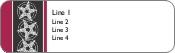 White Pentagrams Return Address Labels