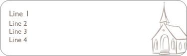 Chapel Return Address Labels