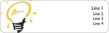 Flash of Inspiration Return Address Labels