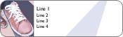 Pink Trainers Return Address Labels