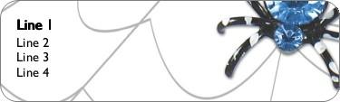 Spider in Web Return Address Labels