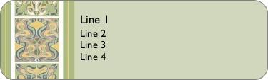 Decorative Tiles Return Address Labels