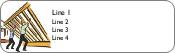 House Frame Return Address Labels