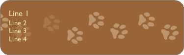Muddy Paws Return Address Labels