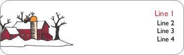 Wonderful Winter Return Address Labels