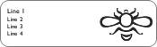 Sunshine and Bee Return Address Labels
