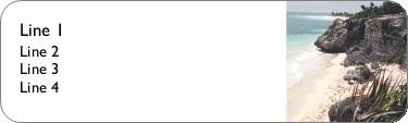 Peaceful Paradise Return Address Labels