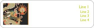 Fire Eating Dragon Return Address Labels