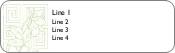 Green Trellised Flowers Return Address Labels