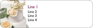 Fabulous Fondant Return Address Labels