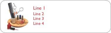 Manicure Tools Return Address Labels