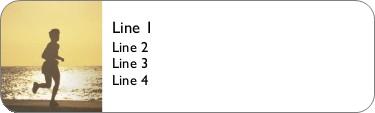 Ocean Runner Return Address Labels
