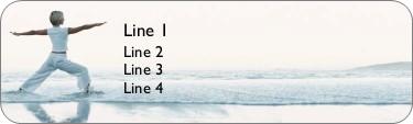 Ocean Scene Tai Chi Return Address Labels