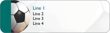 Football Return Address Labels