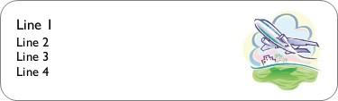 Takeoff Return Address Labels