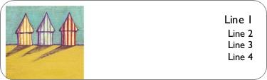 Beach Hideout Return Address Labels