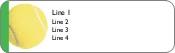 Tennis Ball Return Address Labels