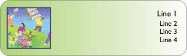 Children in Fantasyland Return Address Labels