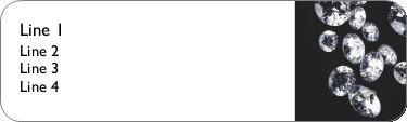 Diamonds Return Address Labels