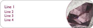 Giant Gem Return Address Labels