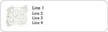 Serpentine Green Return Address Labels