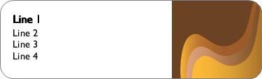 Copper Waves Return Address Labels