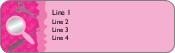 Sheerly Pink Return Address Labels